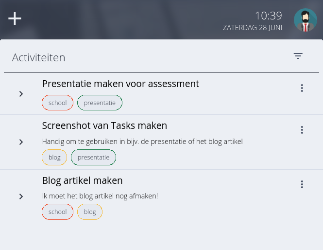 Design van de webapp